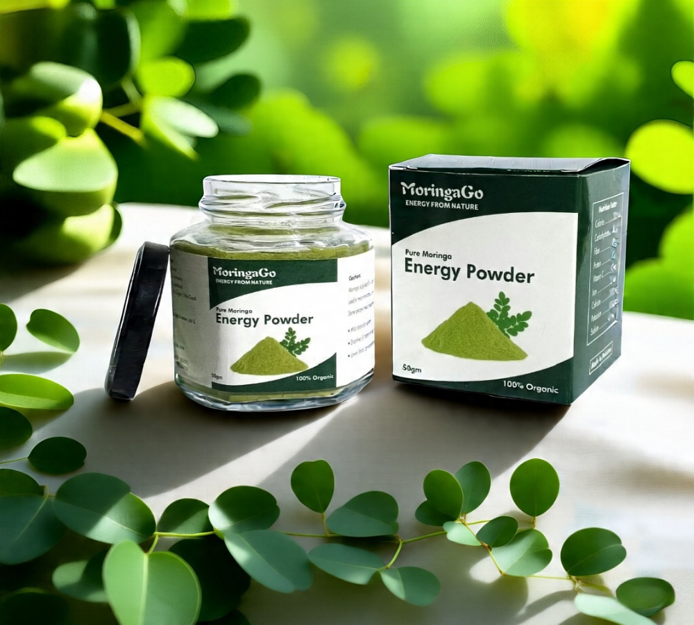 Premium Organic Moringa [سہانجنہ] Powder – Nutrient-Dense Superfood | 100% Pure & Natural